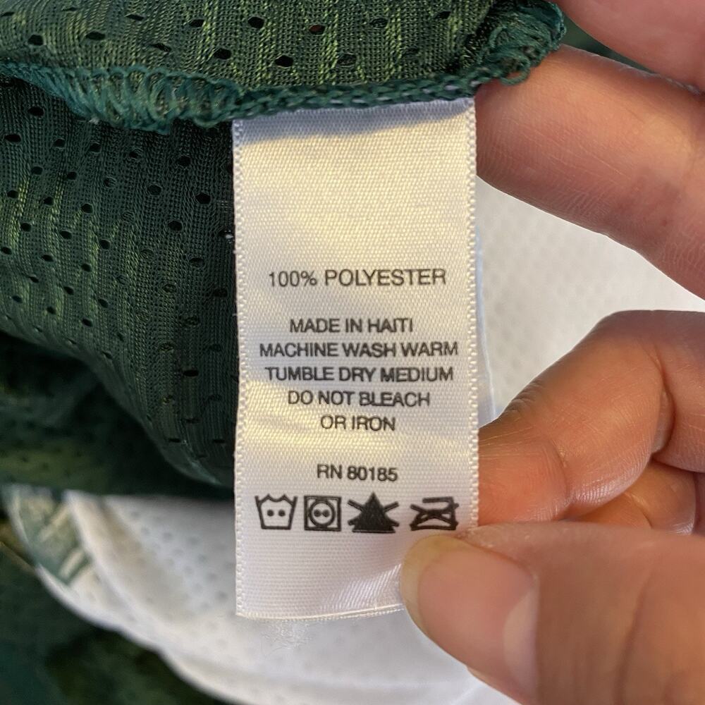 Alleson athletic men adult size XL reversible Hunting Man # 32 Green White Mesh - Picture 5 of 8